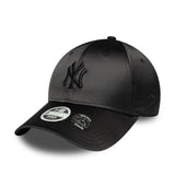 Cappellino New York Yankees, con fiocco in raso sul retro, New Era, 9FORTY, per donna, nero
