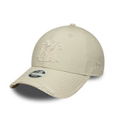 Cappellino New York Yankees, con effetto distressed, New Era 9FORTY, grigio, per donna