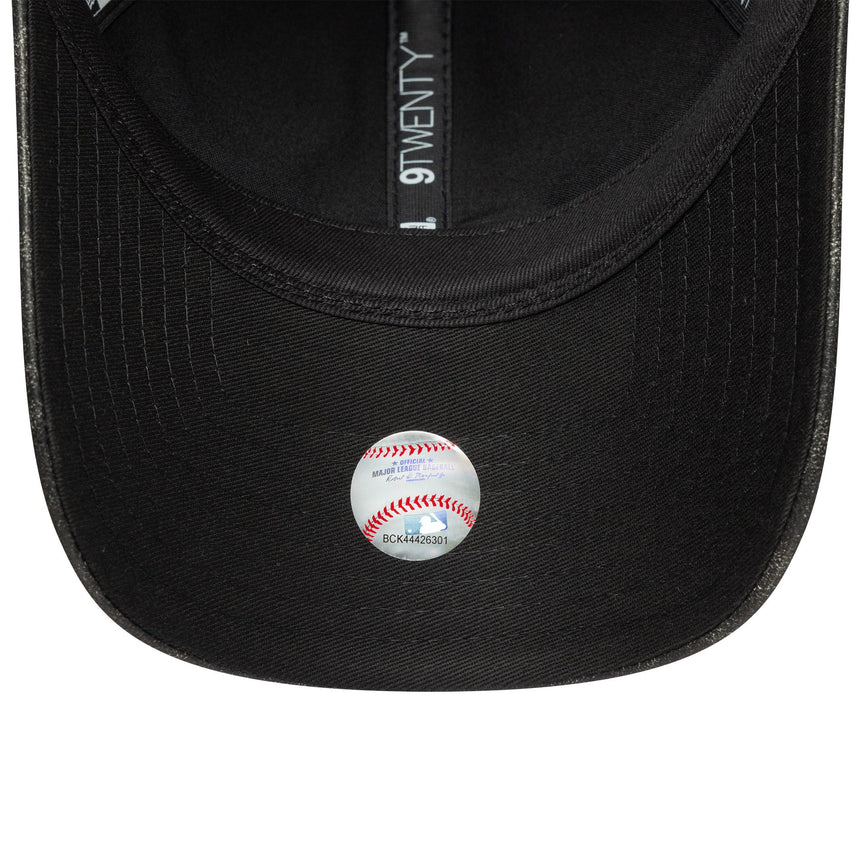 Cappellino New York Yankees in PU, New York Yankees, 9TWENTY, unicolore, nero