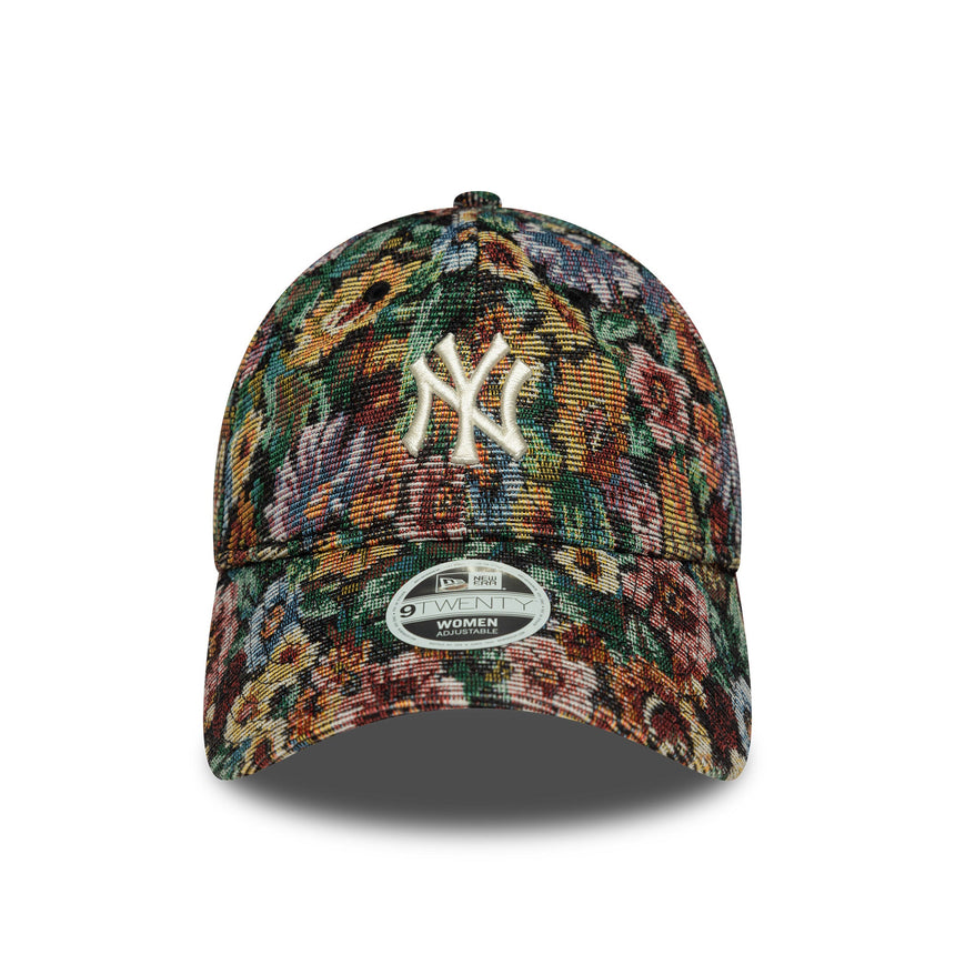 Cappellino New York Yankees da donna, floreale, New Era, 9TWENTY, nero multicolore