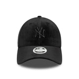 Cappellino dei New York Yankees, in velluto, New Era, 9FORTY, nero
