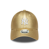 Cappellino New York Yankees, spilla metallica, New Era, 9FORTY, da donna, dorato