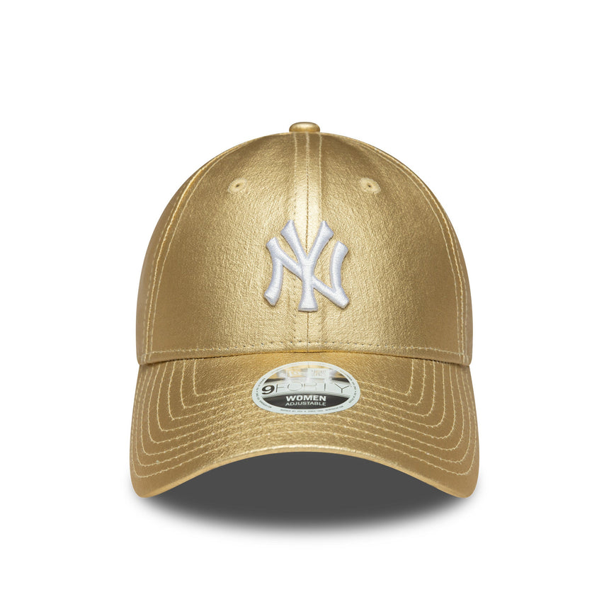 Cappellino New York Yankees, spilla metallica, New Era, 9FORTY, da donna, dorato