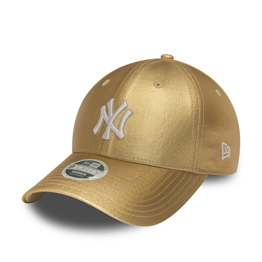 Cappellino New York Yankees, spilla metallica, New Era, 9FORTY, da donna, dorato