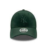 Cappellino da donna New York Yankees in velluto, modello 9FORTY, New Era, verde
