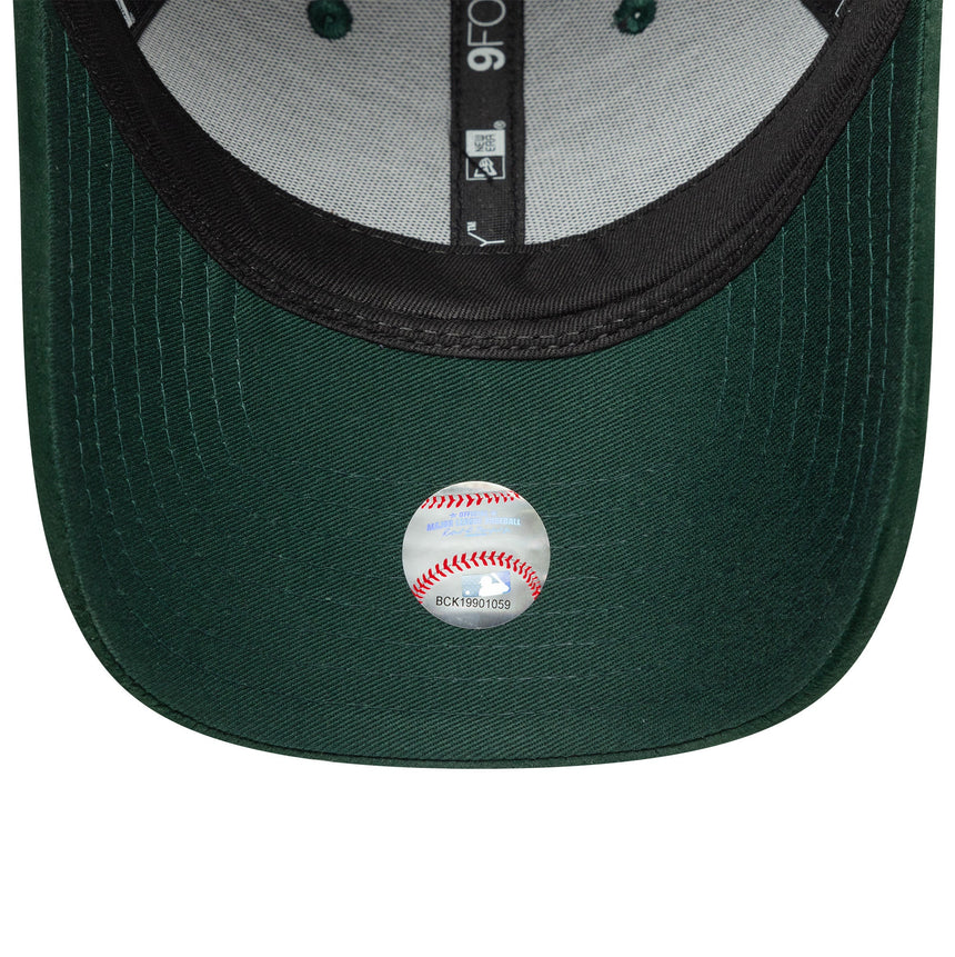 Cappellino da donna New York Yankees in velluto, modello 9FORTY, New Era, verde