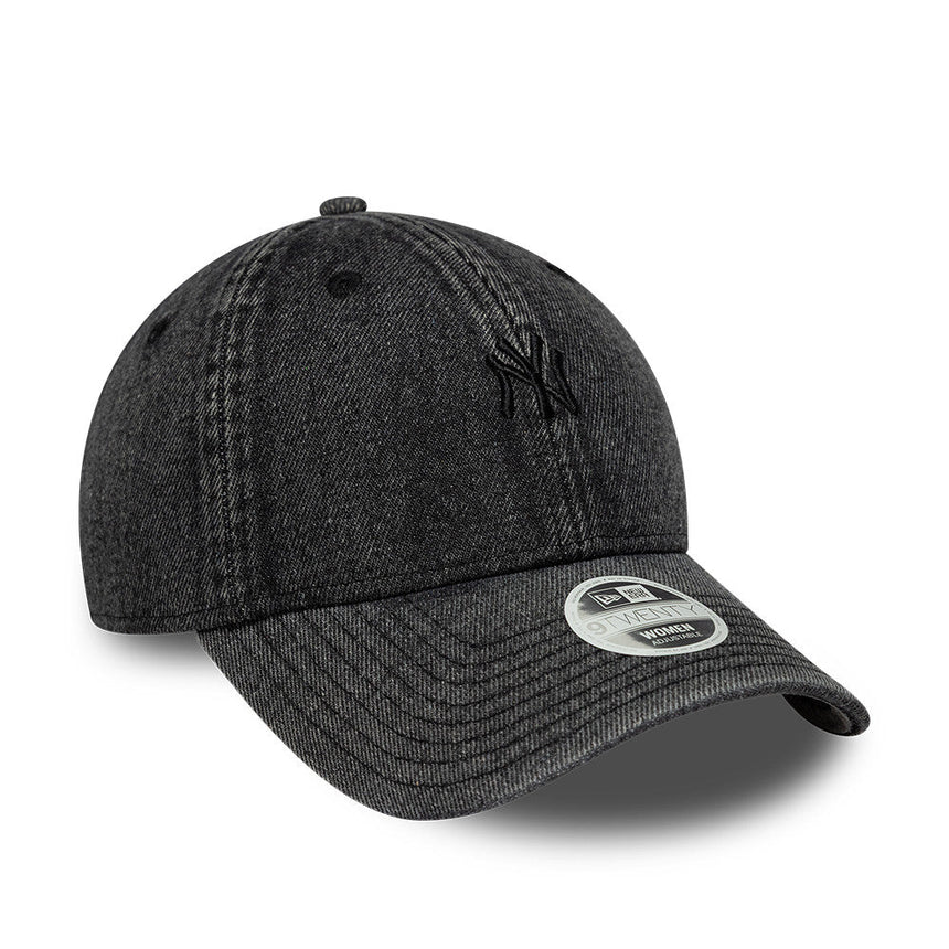 Cappellino New York Yankees, denim, 9TWENTY, nero