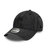 Cappellino New York Yankees, denim, 9TWENTY, nero
