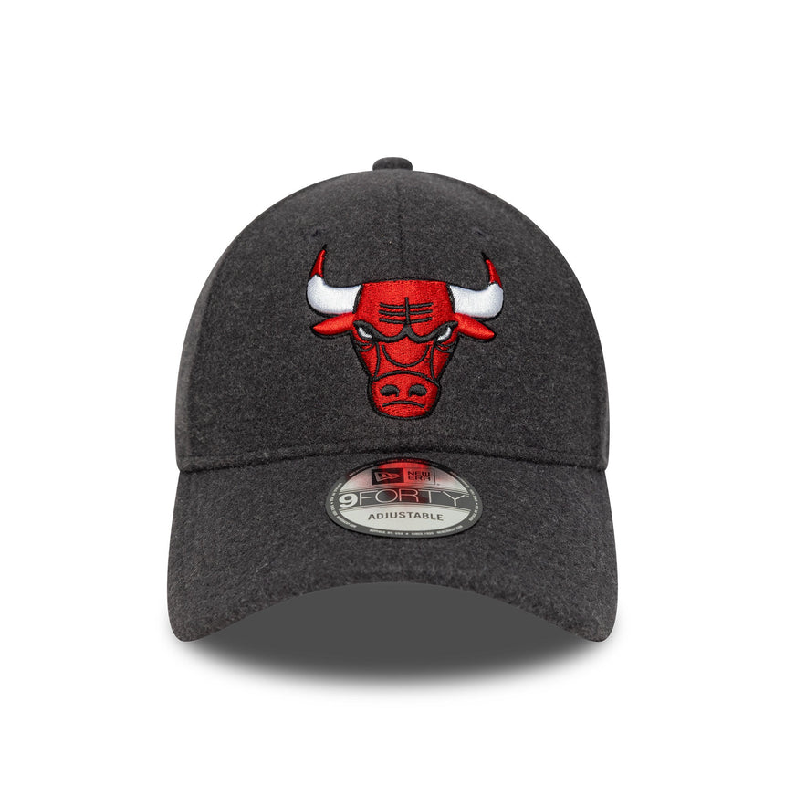 Cappellino Chicago Bulls, lana Melton, modello 9FORTY, Chicago Bulls, grigio