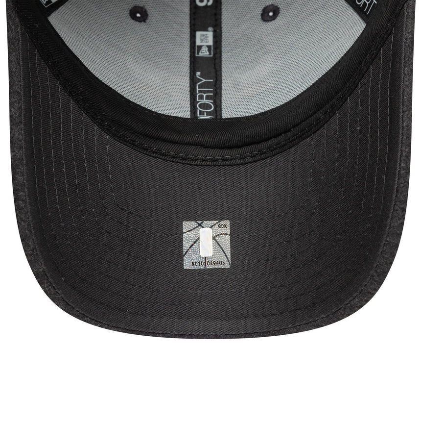 Cappellino Chicago Bulls, lana Melton, modello 9FORTY, Chicago Bulls, grigio