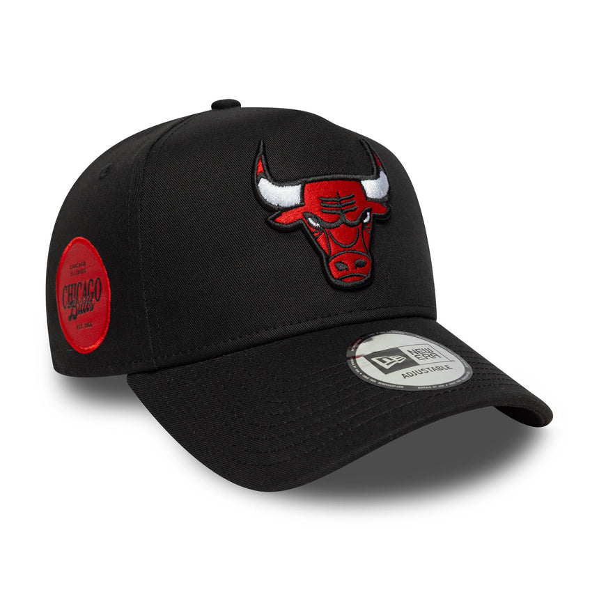 Cappellino dei Chicago Bulls, toppa laterale A-Frame, nero
