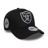 Las Vegas Raiders, patch laterale, New Era, A-frame, nero