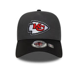 Cappellino Kansas City Chiefs, spilla impeccabile, New Era, 9FORTY, grigio