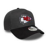 Cappellino Kansas City Chiefs, spilla impeccabile, New Era, 9FORTY, grigio