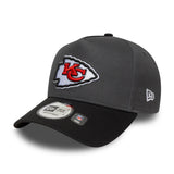 Cappellino Kansas City Chiefs, spilla impeccabile, New Era, 9FORTY, grigio
