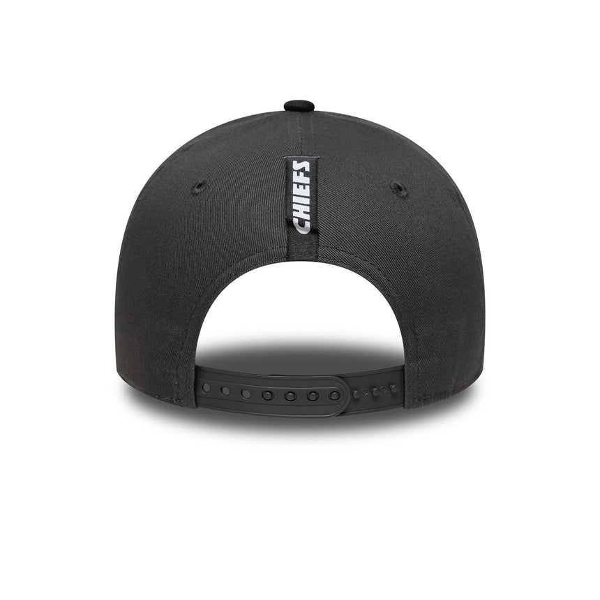Cappellino Kansas City Chiefs, spilla impeccabile, New Era, 9FORTY, grigio