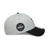 Cappellino Las Vegas Raiders, spilla bicolore, New Era, 9FORTY, patch laterale, nero-bianco