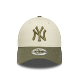 Cappellino New York Yankees, con ricamo laterale, New Era, 9FORTY, motivo camouflage, grigio