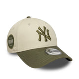 Cappellino New York Yankees, con ricamo laterale, New Era, 9FORTY, motivo camouflage, grigio