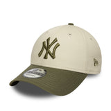 Cappellino New York Yankees, con ricamo laterale, New Era, 9FORTY, motivo camouflage, grigio