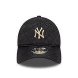 Cappellino dei New York Yankees, trapuntato, New Era, 9TWENTY, nero e grigio