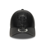 Cappellino Chicago Bulls, PU MC, New Era, 9FORTY, nero monocolore