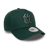 Cappellino New York Yankees, con contorno a cornice, New Era, 9FORTY, monocromatico, verde
