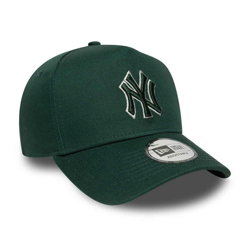 Cappellino New York Yankees, con contorno a cornice, New Era, 9FORTY, monocromatico, verde