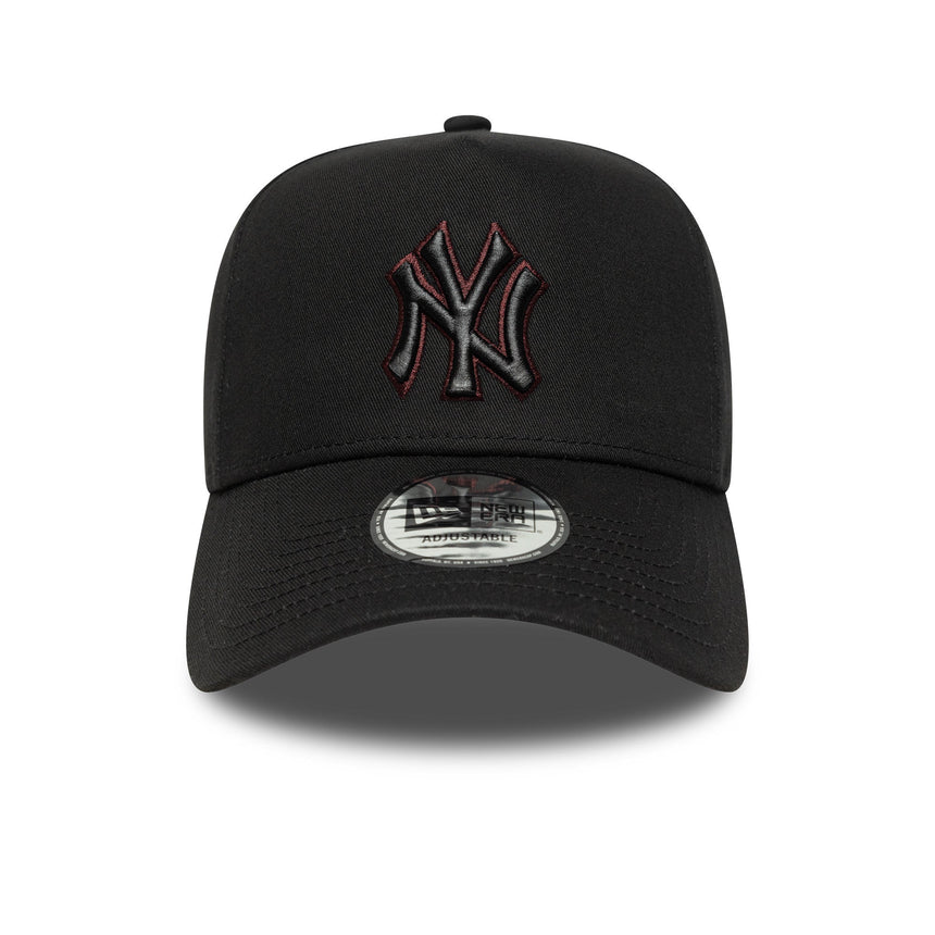 Cappellino New York Yankees, spilla a contorno, New Era, 9FORTY, nero