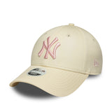 Cappellino da donna New York Yankees, New Era, 9FORTY, bianco