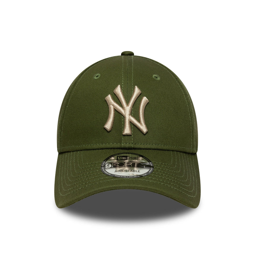 cappellino New York Yankees, tinta unita, New Era, 9FORTY, verde