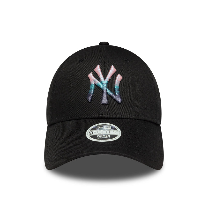 Cappellino New York Yankees, logo metallico, 9FORTY, nero