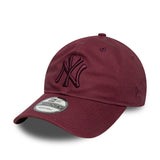 Cappellino New York Yankees, essenziale della lega, New Era, 9TWENTY, rosso