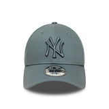 Cappellino New York Yankees, spilla essenziale della lega, New Era, 9FORTY, camouflage, grigio