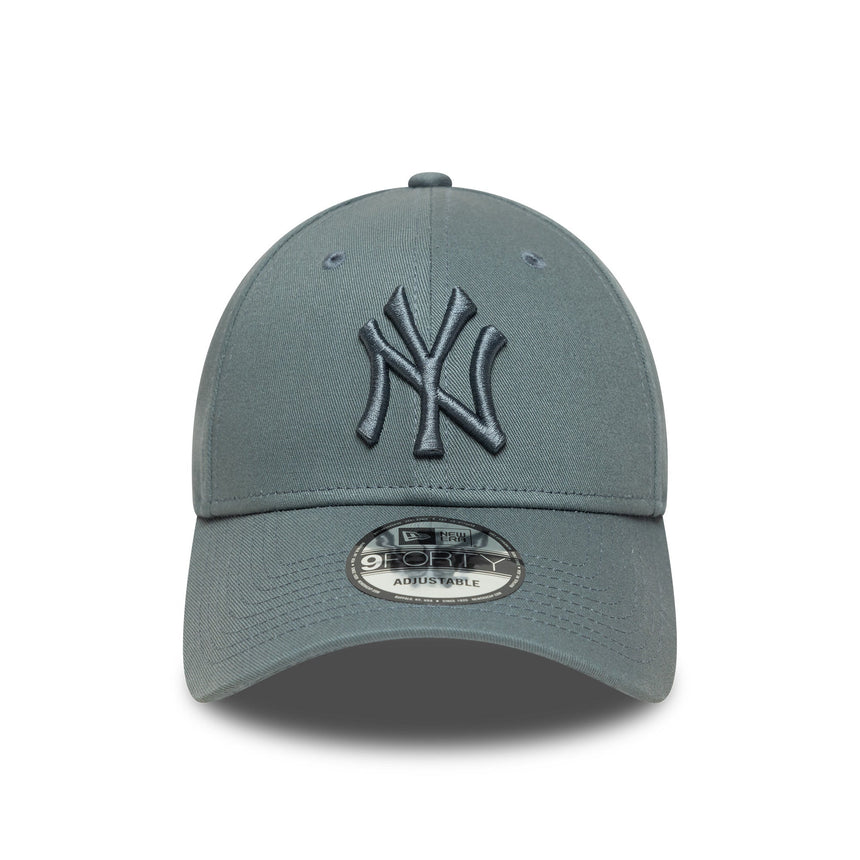 Cappellino New York Yankees, spilla essenziale della lega, New Era, 9FORTY, camouflage, grigio