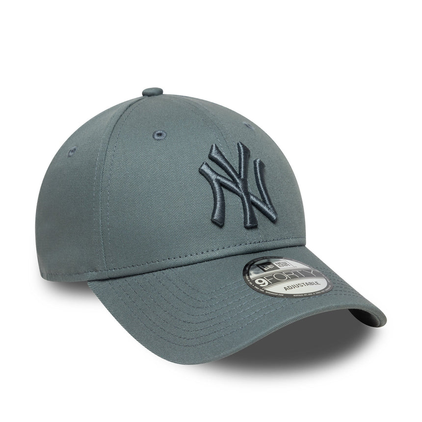 Cappellino New York Yankees, spilla essenziale della lega, New Era, 9FORTY, camouflage, grigio