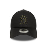 Cappellino New York Yankees, contorno della squadra, New Era, 9FORTY, disegno a contorno, nero