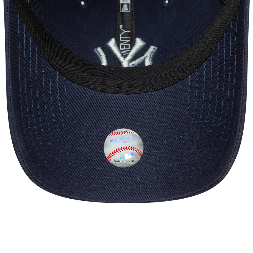 Cappellino New York Yankees, essenziale per la lega, New Era, 9TWENTY, blu