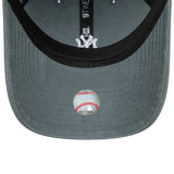 Cappellino New York Yankees, logo mini lavato, New Era, 9TWENTY, grigio