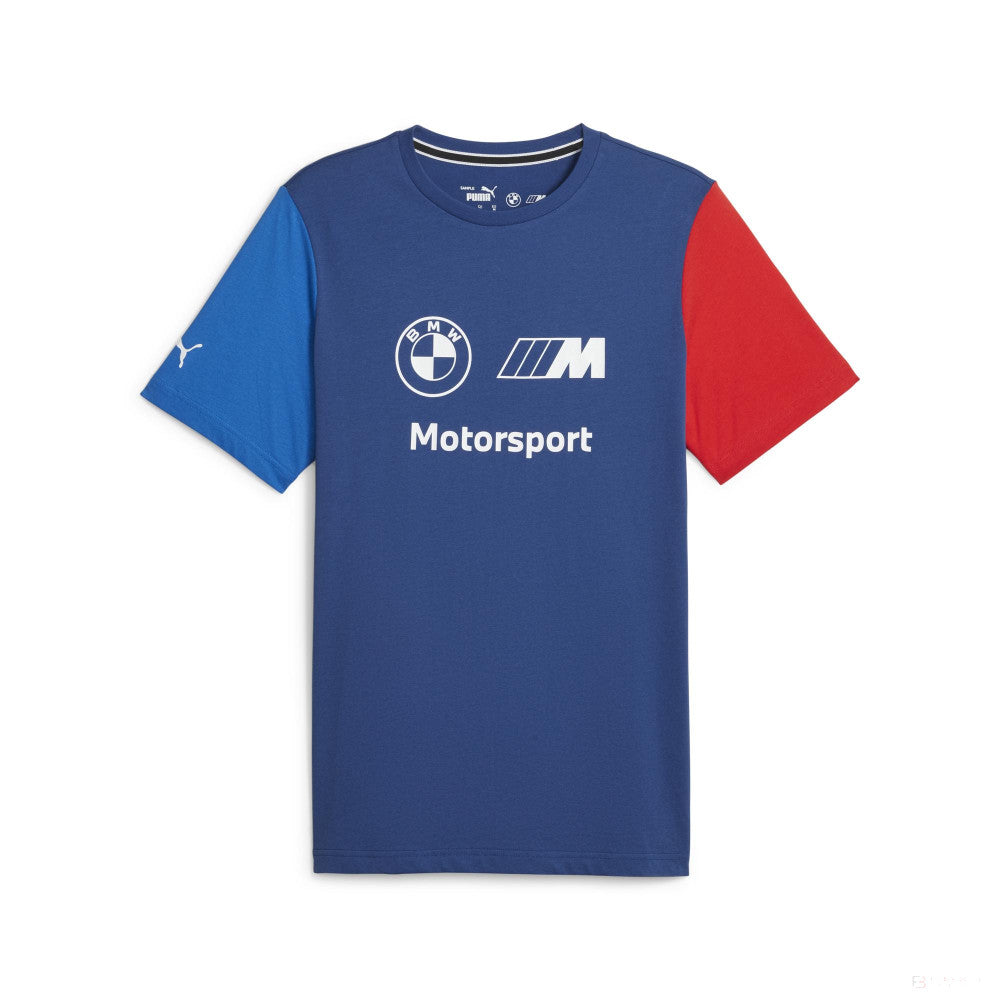 BMW MMS t-shirt, Puma, ESS, logo, blue
