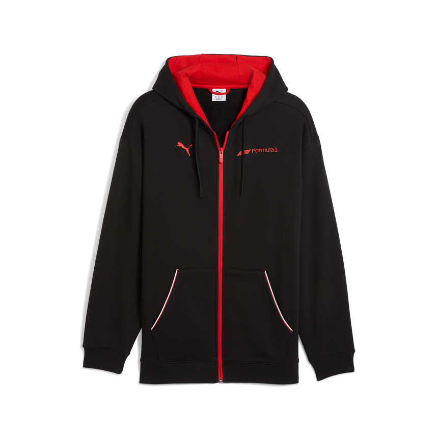 Felpa F1, Puma, Essential+, con zip intera, nera 🔥