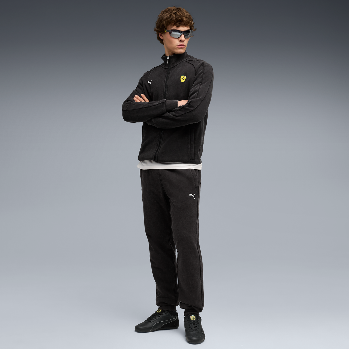 Pantaloni Ferrari, Puma, T7, neri 🔥