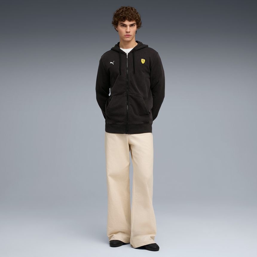 Felpa con zip Ferrari, Puma, nera 🔥