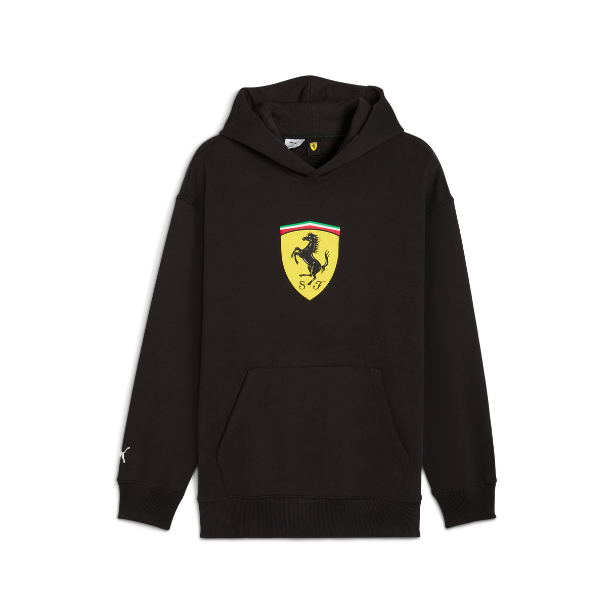 Felpa Ferrari, Puma, abbigliamento sportivo, logo scudetto, nero 🔥