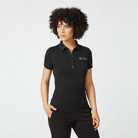Mercedes Polo per donne, Classic, Nero, 2022 - FansBRANDS®