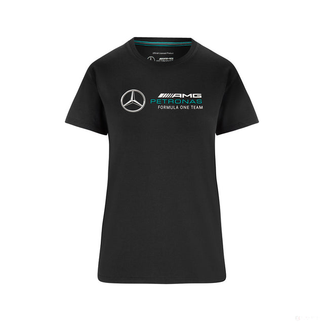 Mercedes Maglietta per donne, Large Logo, Nero, 2022 - FansBRANDS®