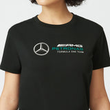 Mercedes Maglietta per donne, Large Logo, Nero, 2022 - FansBRANDS®