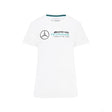 Mercedes Maglietta per donne, Large Logo, Bianco, 2022 - FansBRANDS®