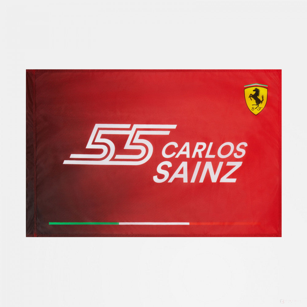 Ferrari Carlos Sainz Banderia, 90x60 cm, 2021