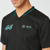 Mercedes Lewis Hamilton Maglietta, LEWIS #44, Nero, 2022 - FansBRANDS®